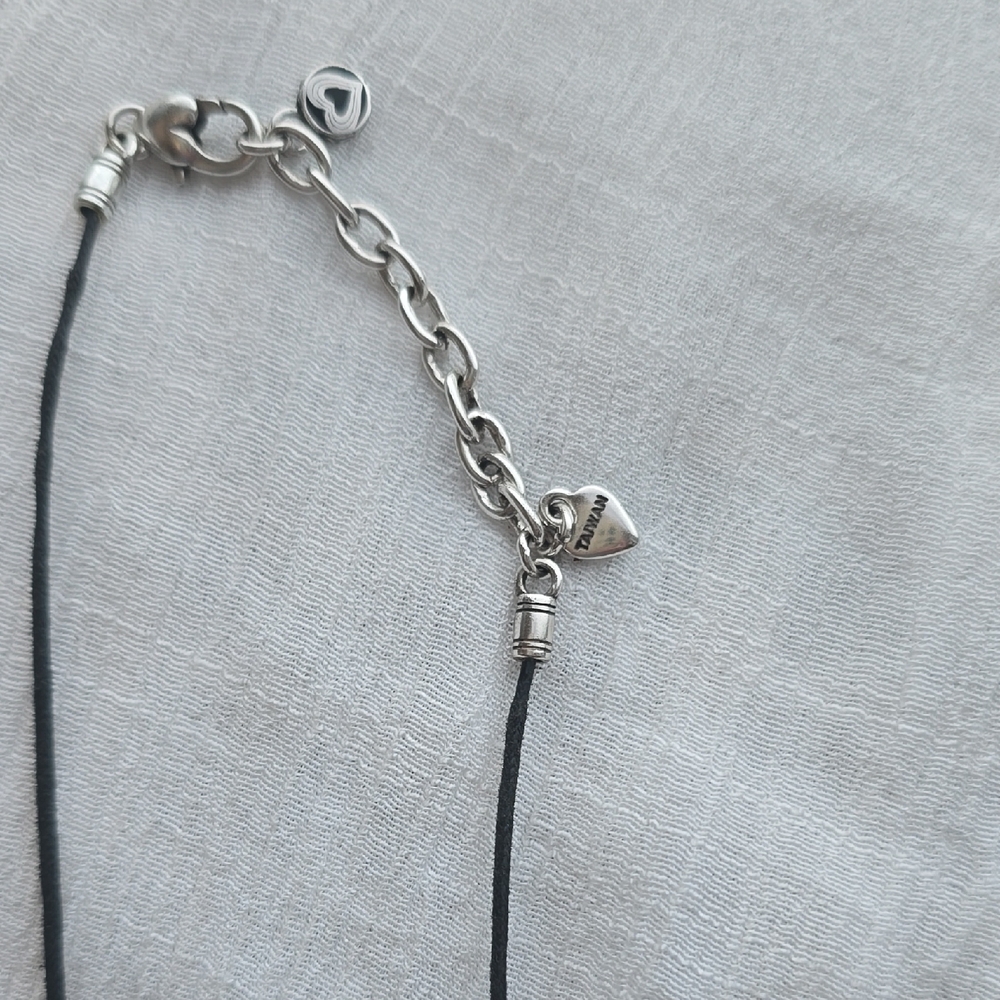 Brighton Black and Silver Minimalist Cross Necklace - Picture 3 of 6